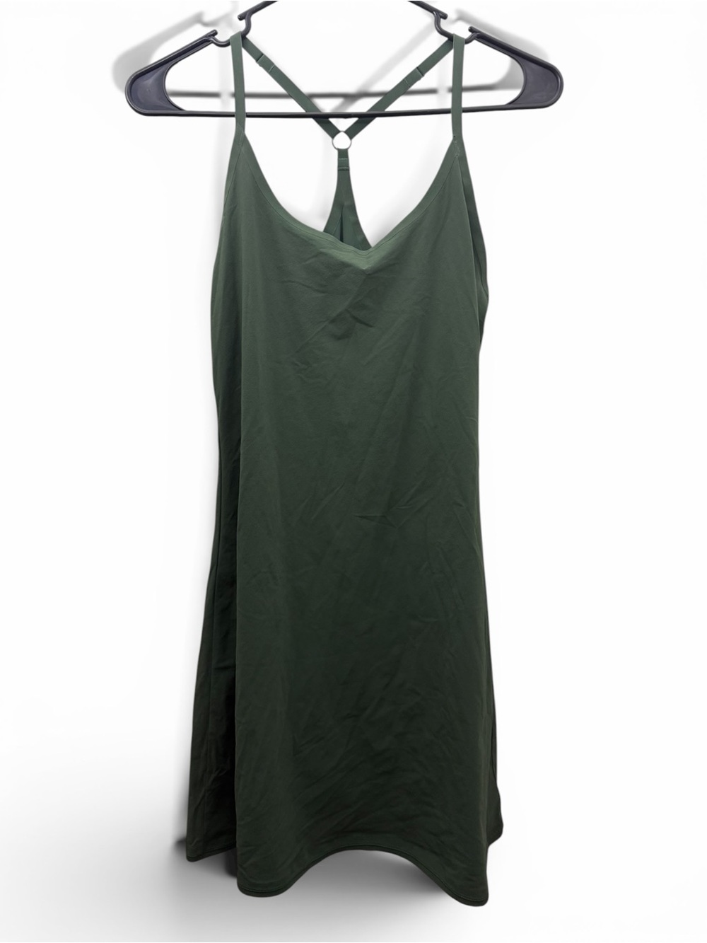 Outdoor Voices Dark Green Active Dress with Built In Shorts